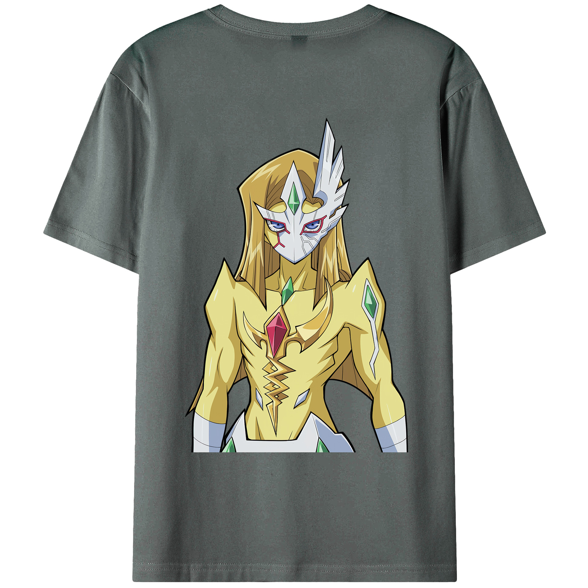 （画像用） 遊☆戯☆王 Yu-Gi-Oh! 綿100％ メンズ半袖Tシャツ（バックプリント） 通気性